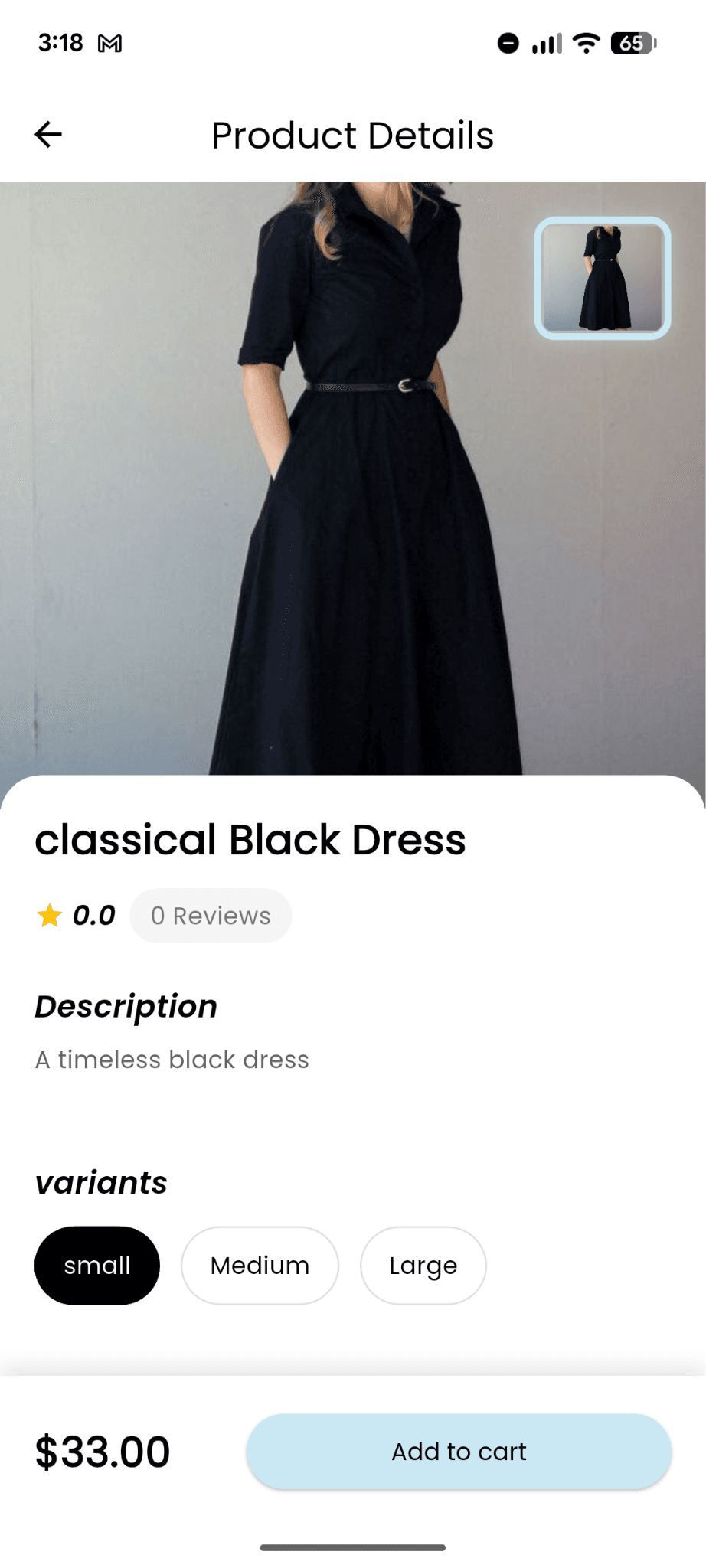 StyleHaus real-time chat with measurement notes